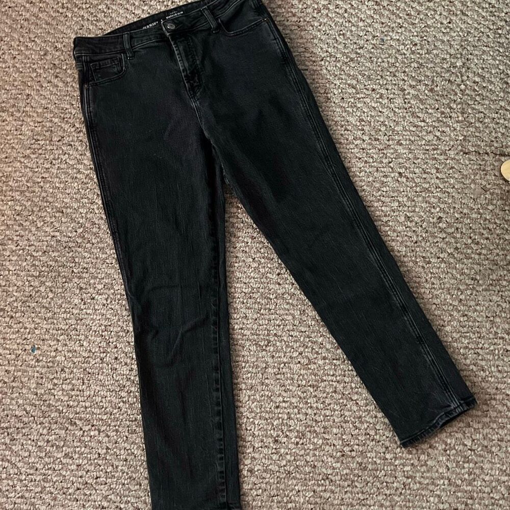 Old Navy Size 6 High Rise Vintage Slim Faded Black jeans